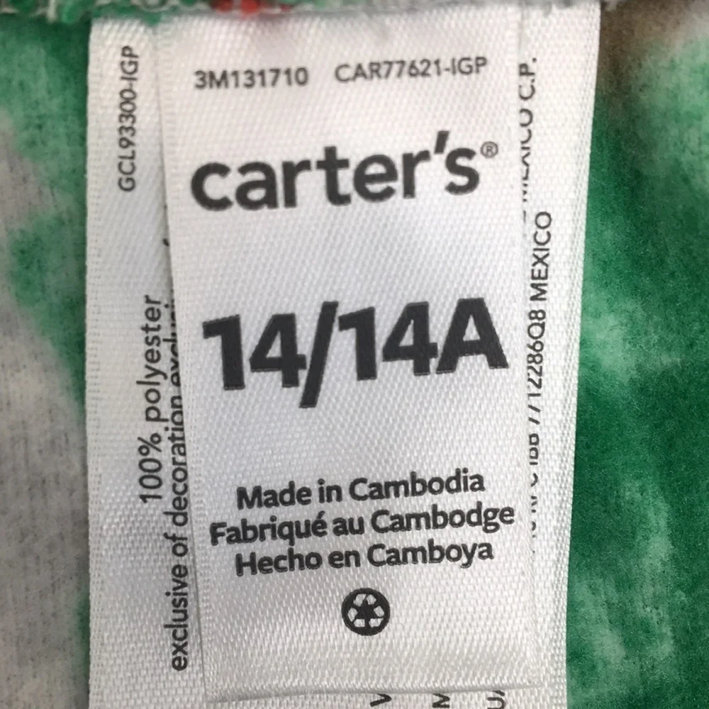 Carters Fleece Christmas Tree Pj Pants Various Sizes Each NEW With Tags